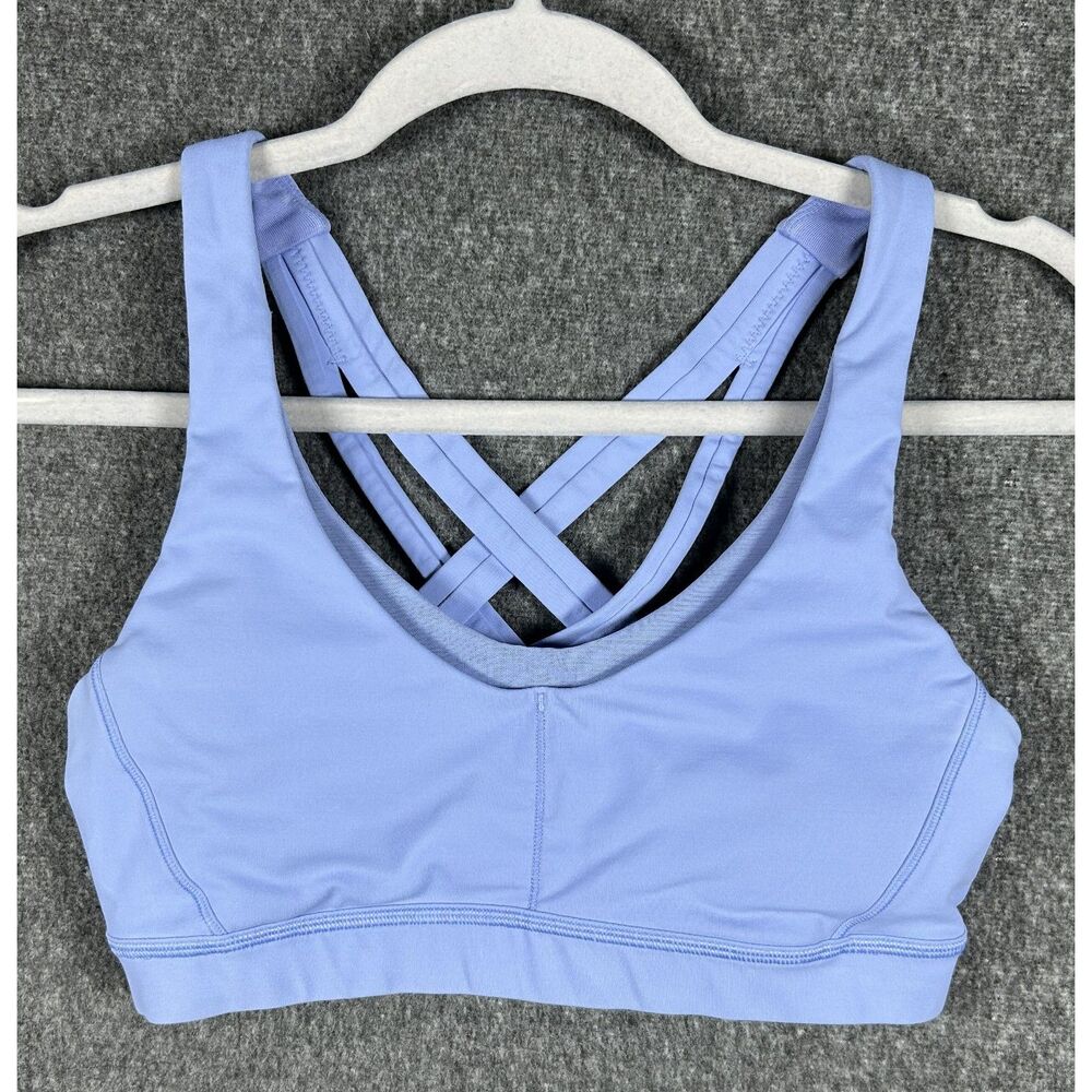 Lululemon Stash N' Run Bra - Size 6 - Hydrangea Blue